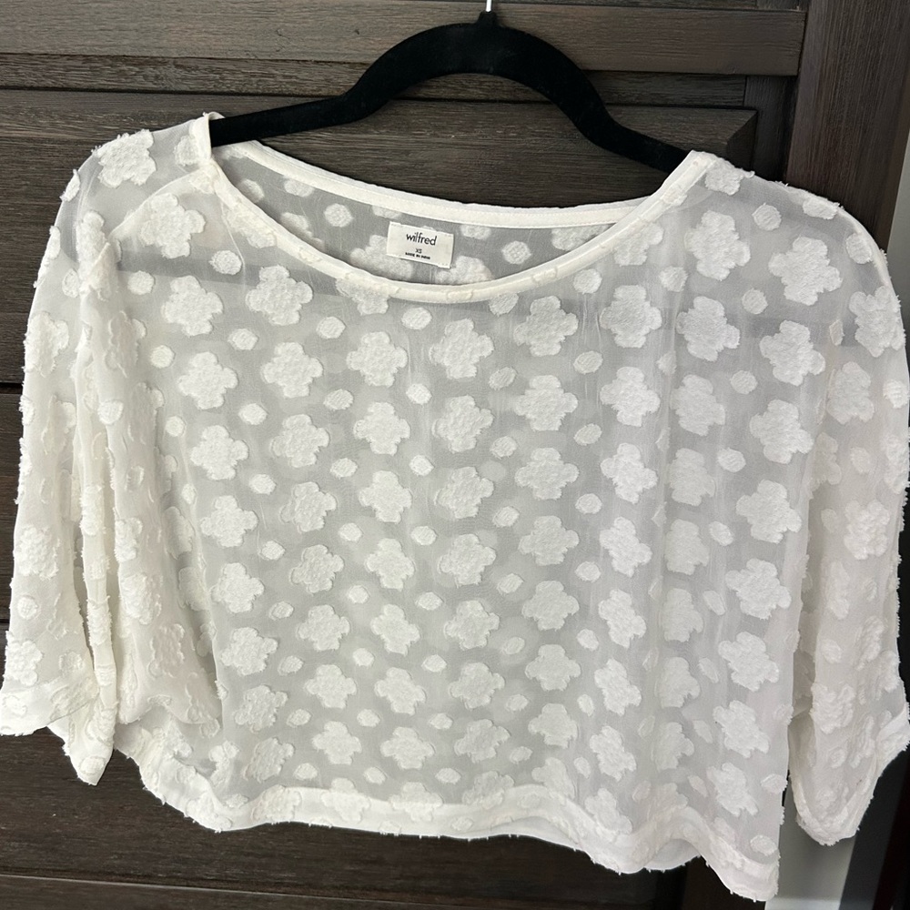 Wilfred cropped shear top